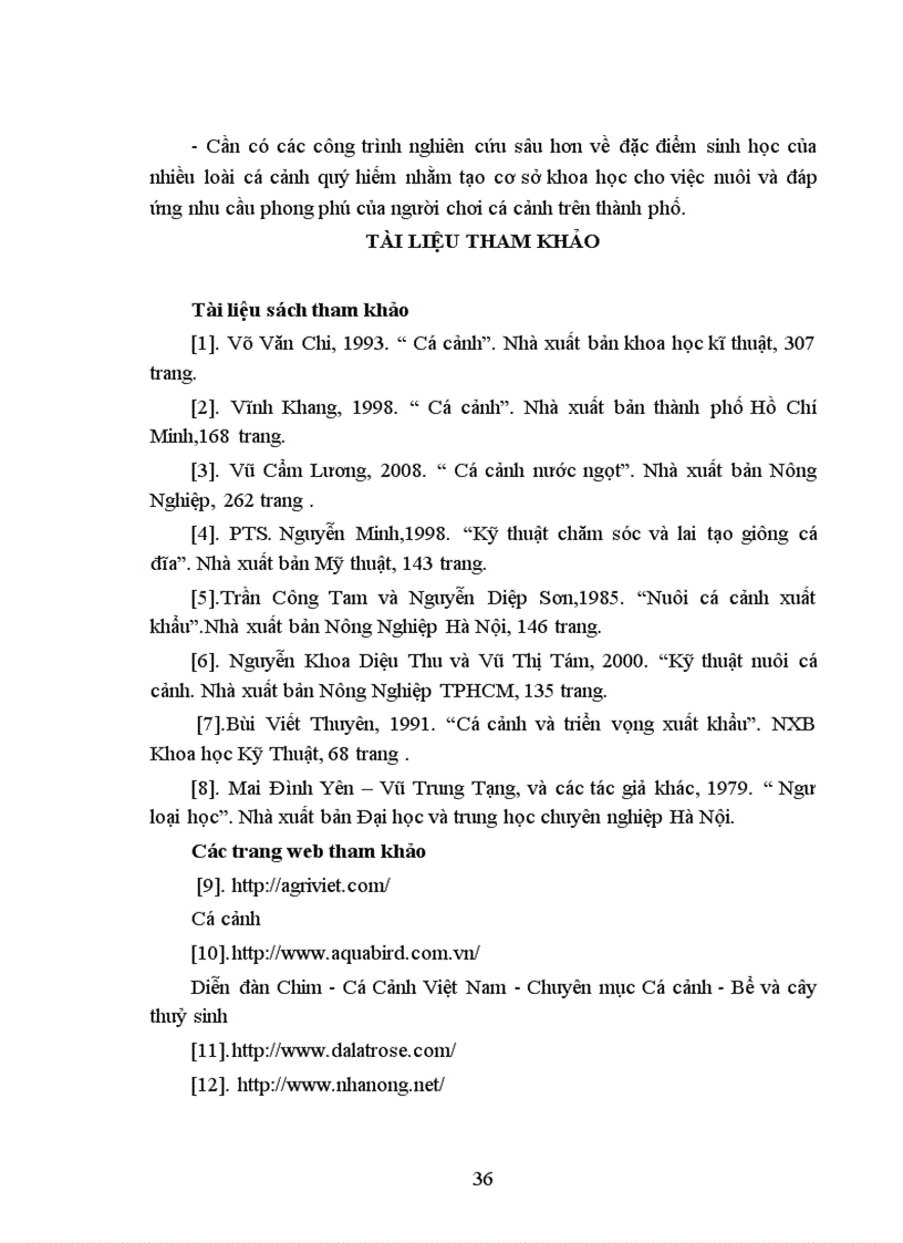 image for page Điều tra tình hình nuôi và chơi cá cảnh trên địa bàn Thành phố Huế