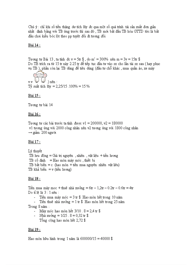 image for page Công thức tính hướng dẫn giải một số bài tập Kinh Tế Chính Trị