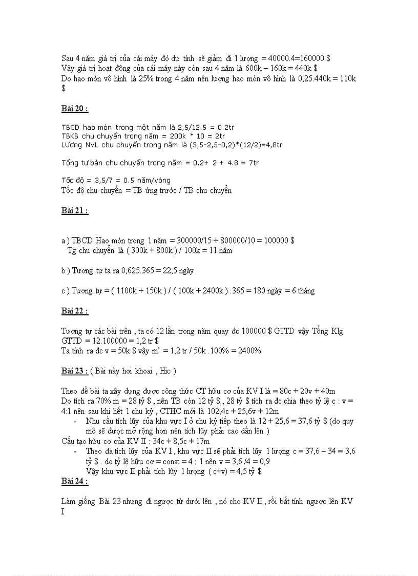 image for page Công thức tính hướng dẫn giải một số bài tập Kinh Tế Chính Trị