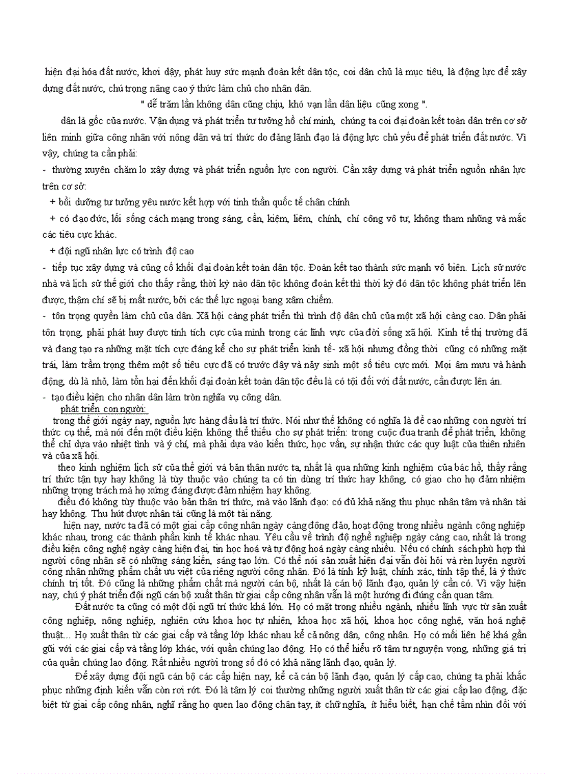 image for page Phân tích tư tưởng Hồ Chí Minh về đại đoàn kết dân tộc vận dụng tư tưởng đó trong công cuộc xây dựng đất nước hiện nay