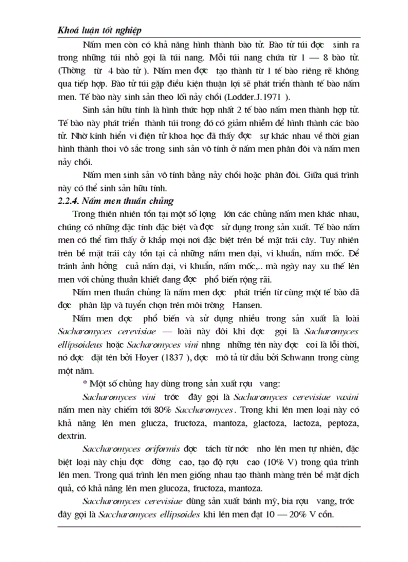 image for page Luận văn tốt nghiệp nghiên cứu ảnh hưởng nồng độ đường đến sự sinh trưởng và phát tricuaruar nấm men Sacharomyces cerevisiae