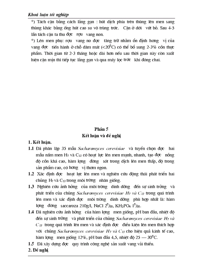 image for page Luận văn tốt nghiệp nghiên cứu ảnh hưởng nồng độ đường đến sự sinh trưởng và phát tricuaruar nấm men Sacharomyces cerevisiae
