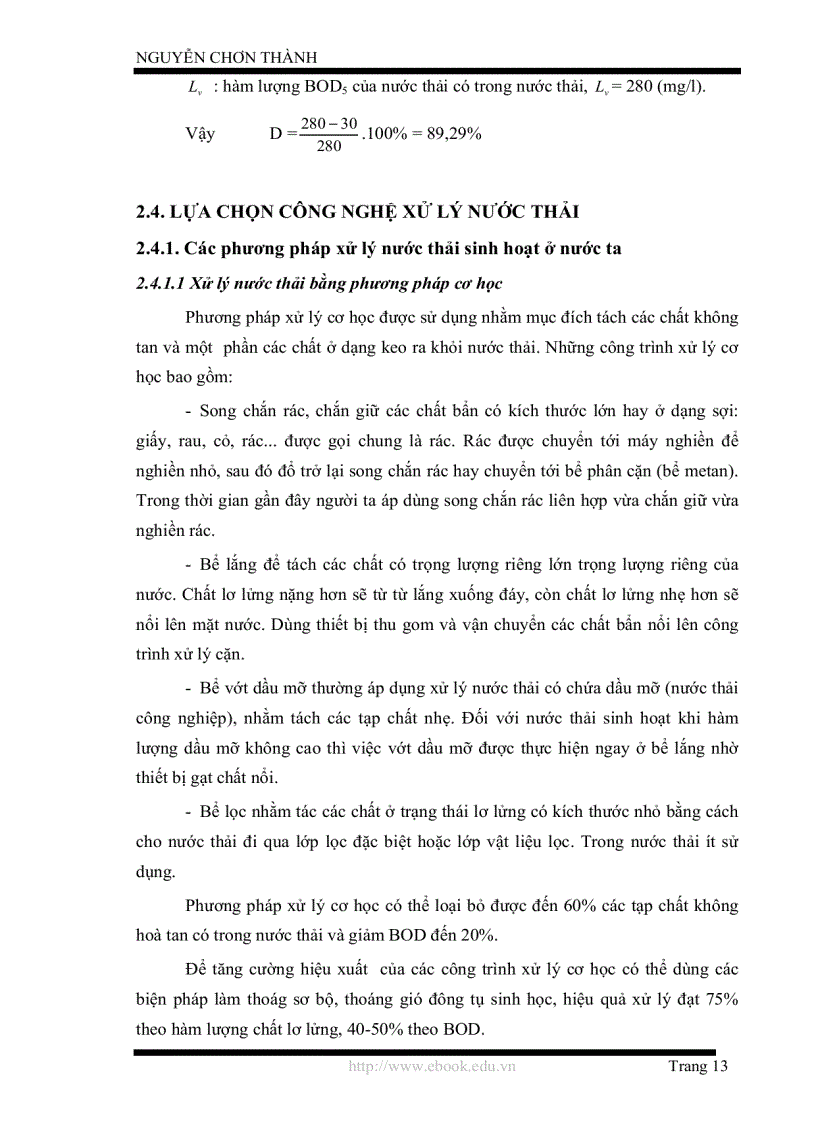 image for page Thiết kế hệ thống xử lý nước thải bệnh viện Giao thông Vận tải Đà Nẵng