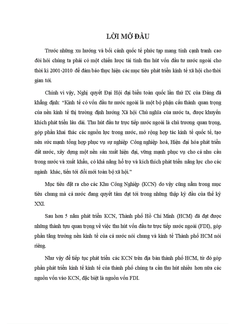 image for page Thu hút FDI vào các KCN trên địa bàn TP Hồ Chí Minh