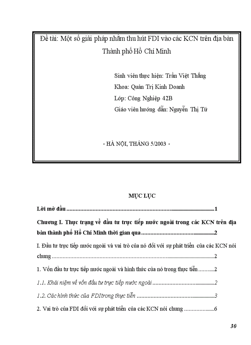 image for page Thu hút FDI vào các KCN trên địa bàn TP Hồ Chí Minh