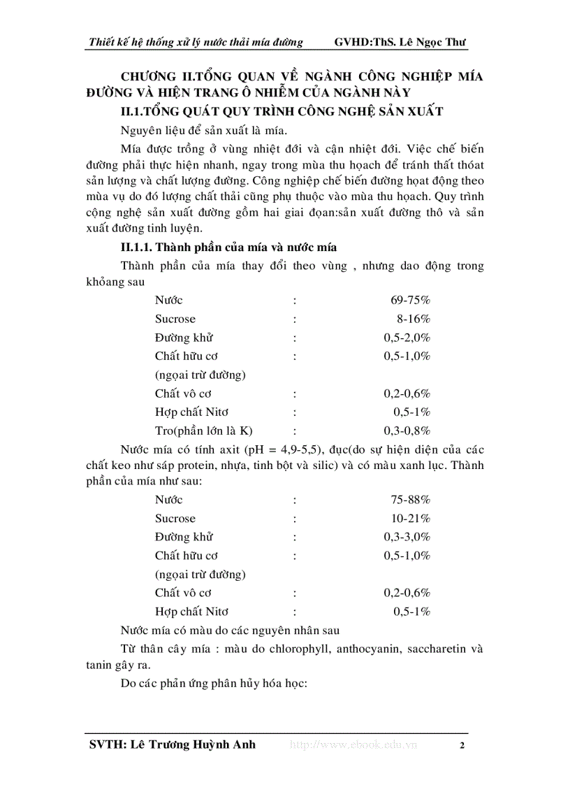 image for page Thiết kế hệ thống xử lý nước thải mía đường
