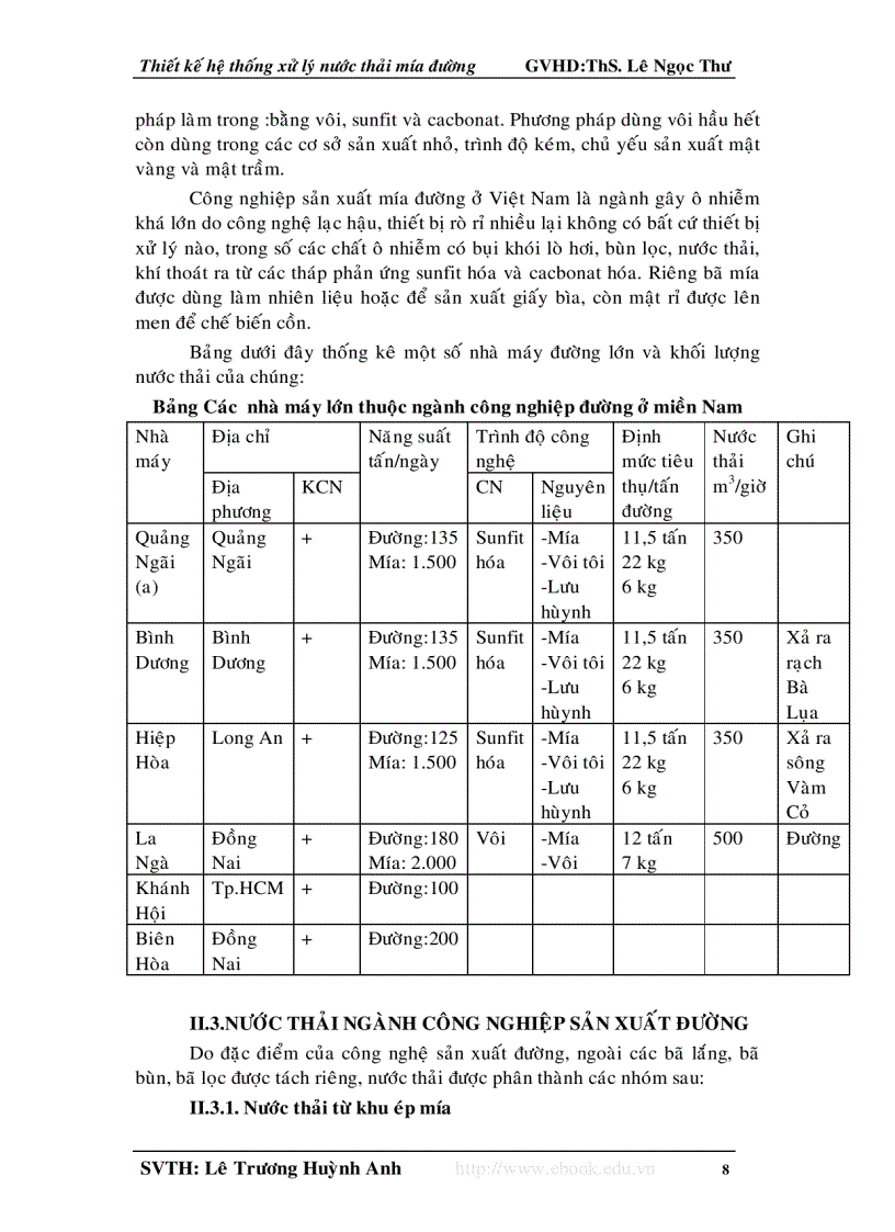 image for page Thiết kế hệ thống xử lý nước thải mía đường