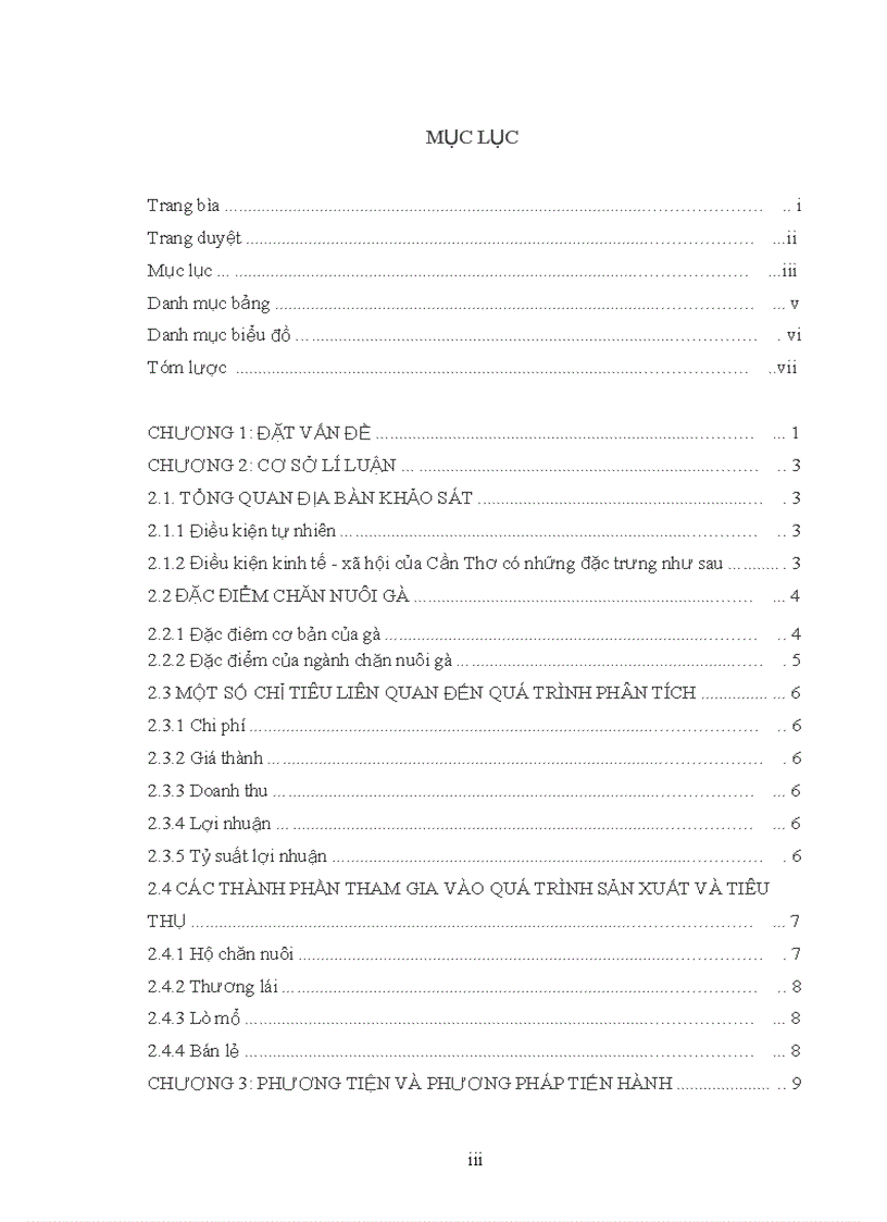 image for page Hiệu quả kinh tế của các công đoạn chăn nuôi giết mổ và phân phối sản phẩm thịt gà tại thành phố Cần Thơ