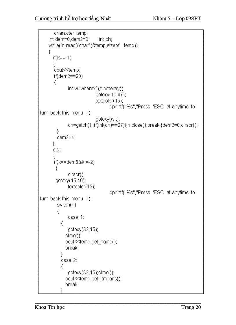 image for page Chương trình từ điển Việt Nhật viết bằng lập trình C