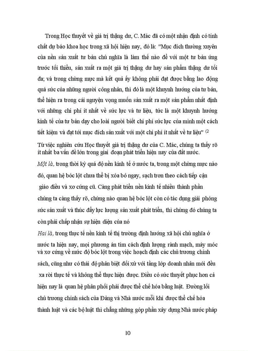 image for page Tiểu luận Mác 2 lý luận về giá trị thặng dư