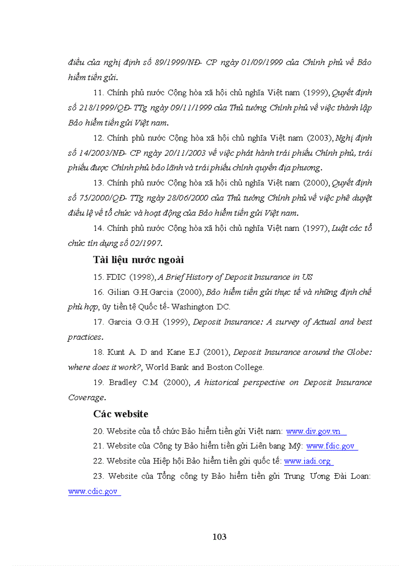 image for page Chính sách Bảo hiểm tiền gửi của một số nước và bài học kinh nghiệm cho Bảo hiểm tiền gửi Việt nam