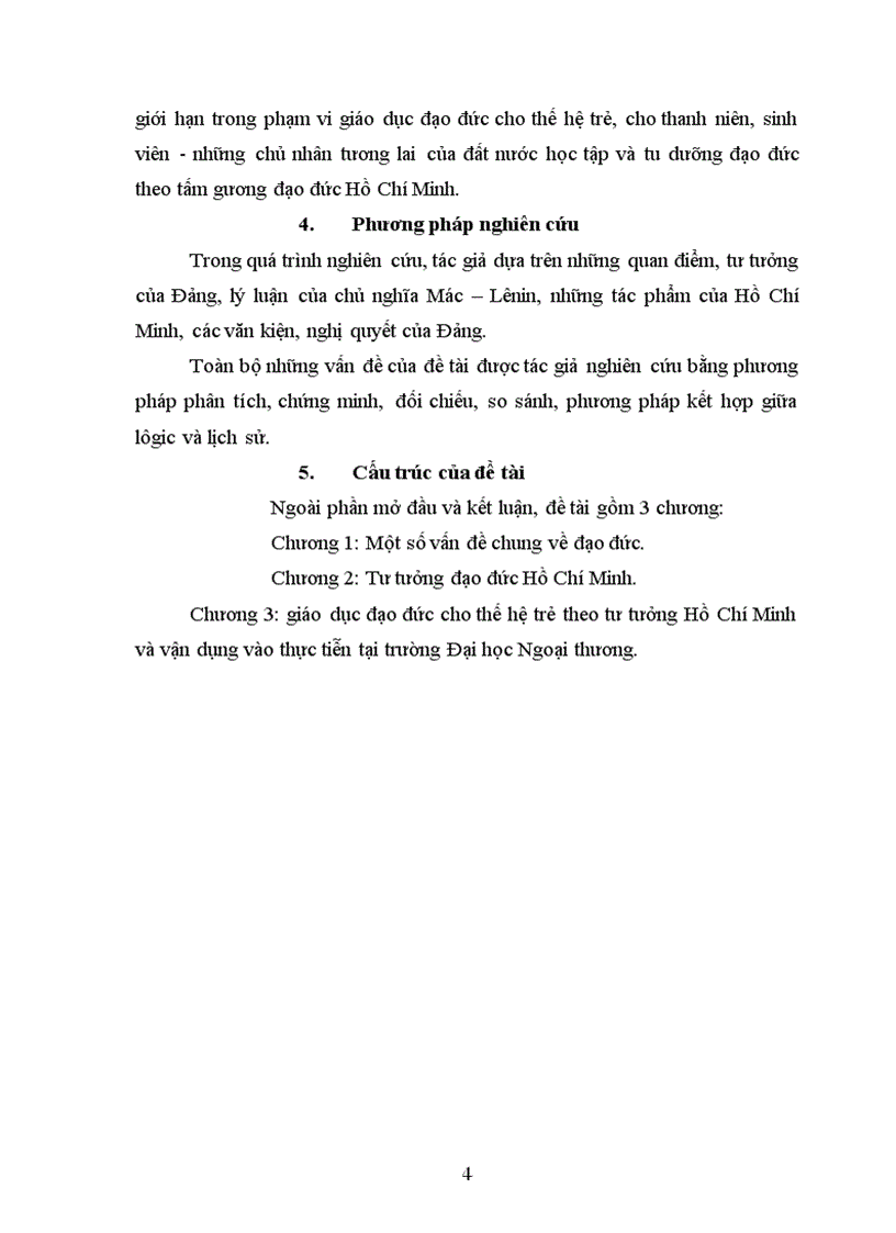 image for page Giáo dục đạo đức cho thế hệ trẻ theo tư tưởng Hồ Chí Minh Liên hệ với thực tiễn tại trường Đại học Ngoại thương