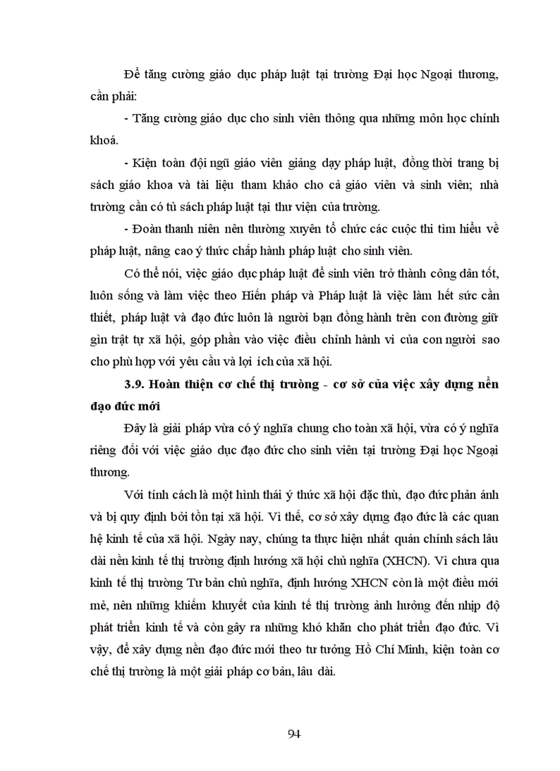 image for page Giáo dục đạo đức cho thế hệ trẻ theo tư tưởng Hồ Chí Minh Liên hệ với thực tiễn tại trường Đại học Ngoại thương