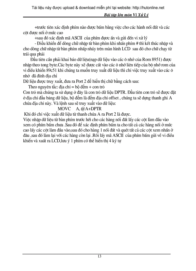 image for page Màn hình quảng cáo ở chế độ văn bản sử dụng màn hình LCD có sử dụng giao tiếp bàn phím