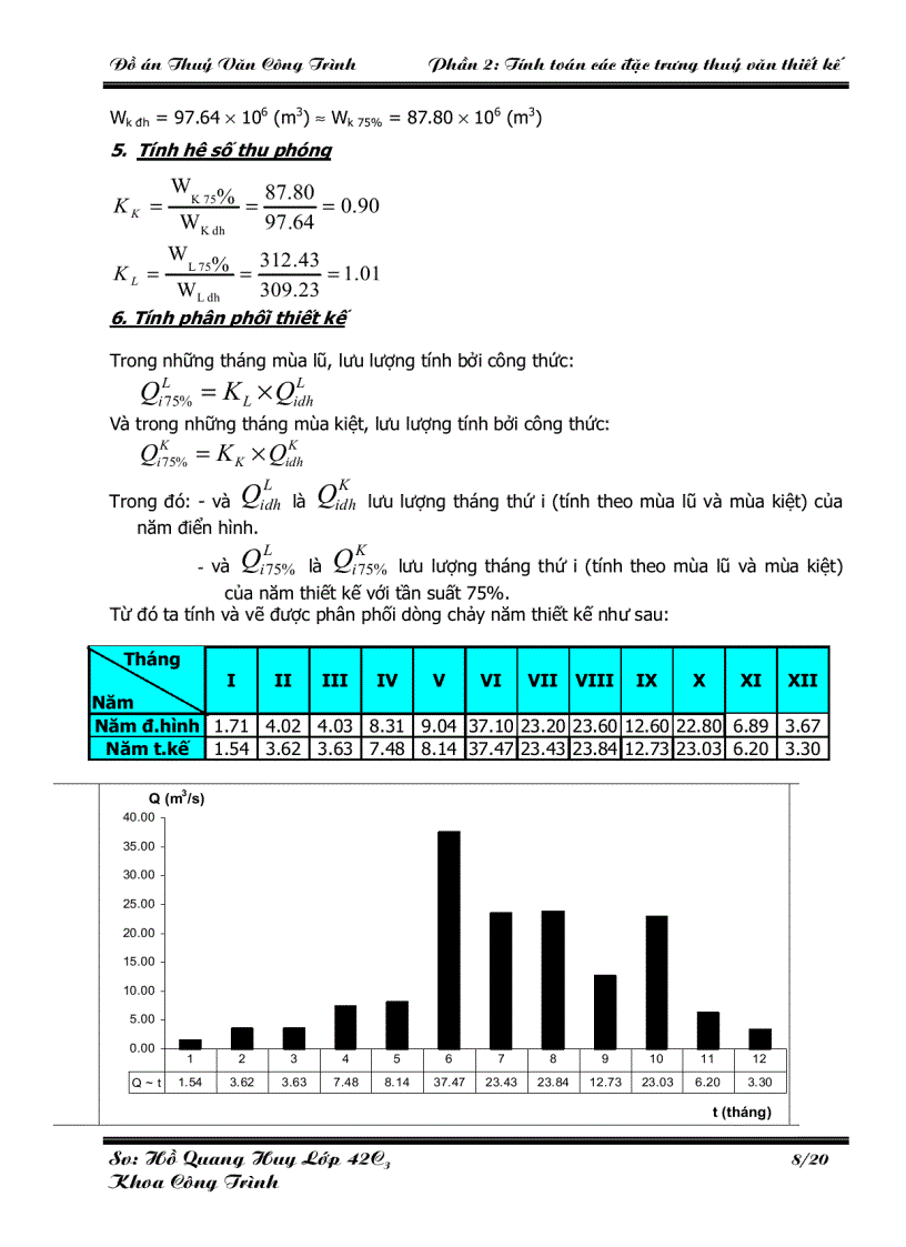 image for page Thủy văn công trình Tính toán thủy văn thiết kế hồ chứa
