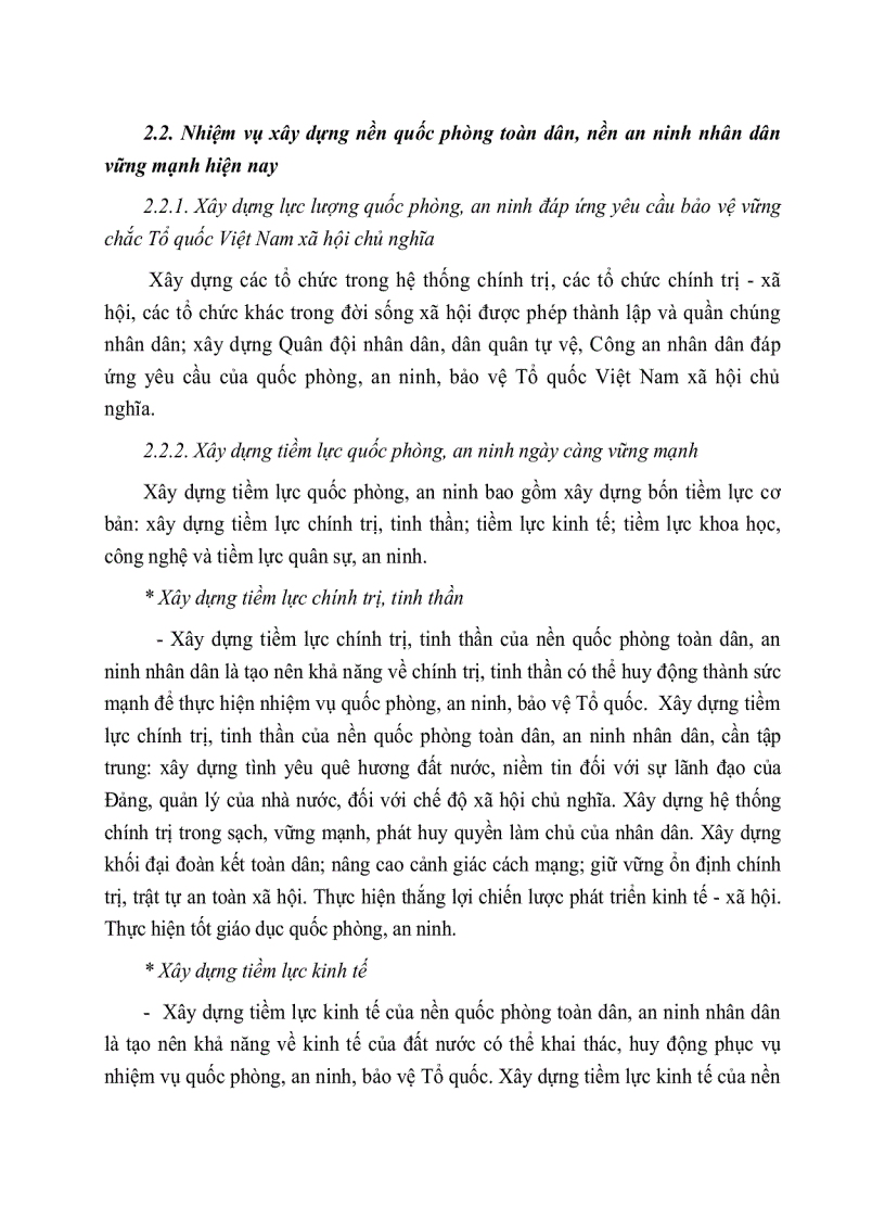 image for page Tiểu luận xây dựng nền quốc phòng toàn dân anh ninh nhân dân bảo vệ tổ quốc việt nam xã hội chủ nghĩa