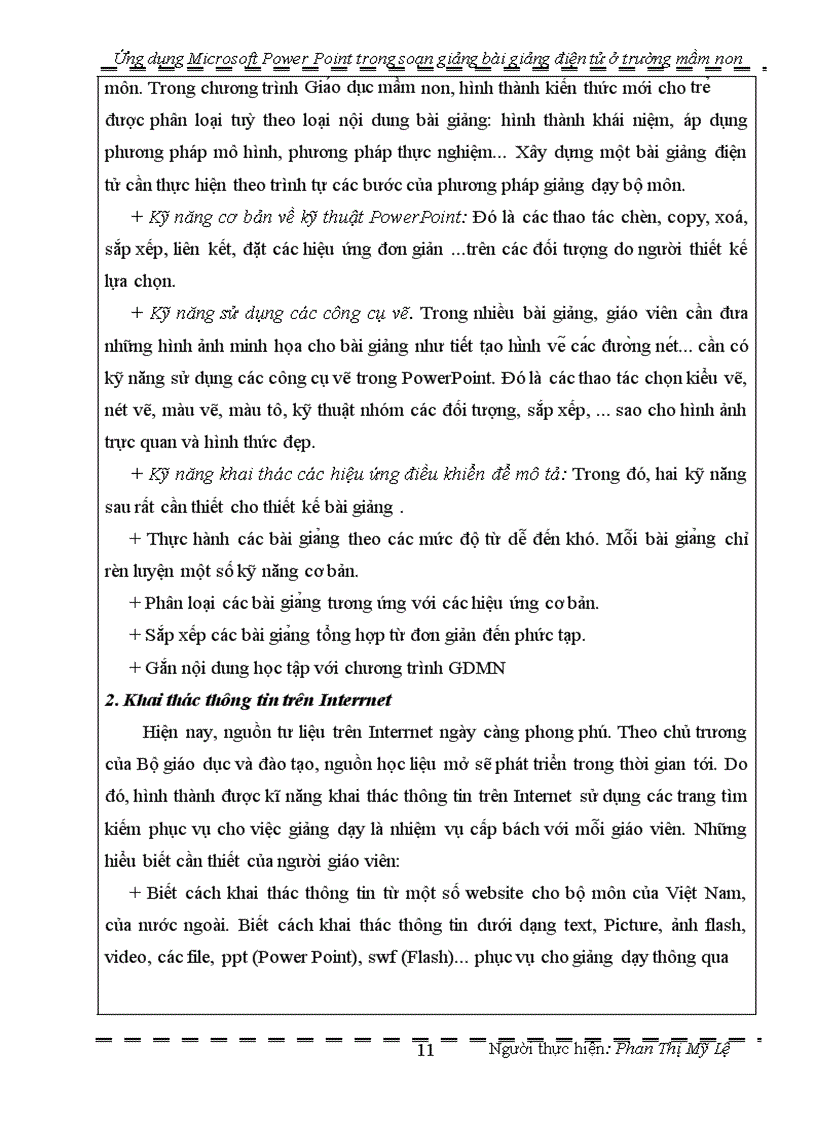 image for page SKKN ứng dụng Microsoft Power Point trong soạn giảng bài giảng điện tử ở trường Mầm Non