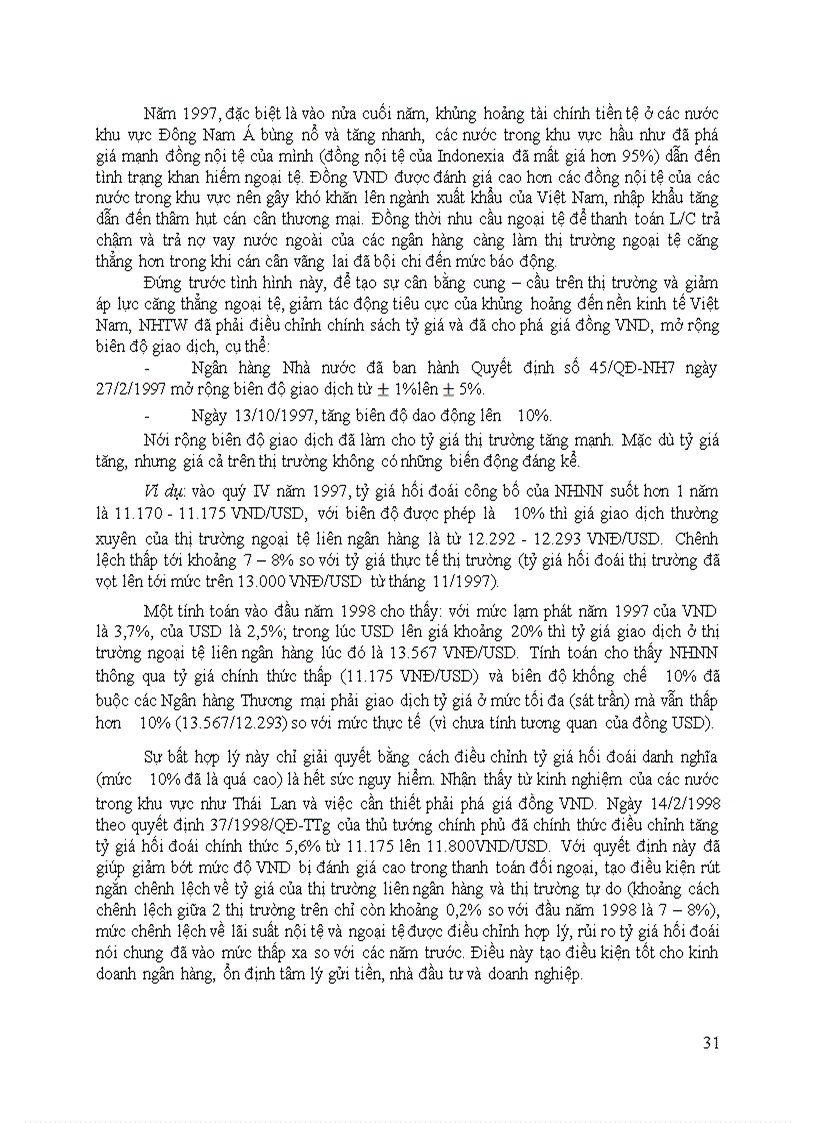 image for page Thực trạng điều hành chính sách tỷ giá và quản lý ngoại hối của việt nam hiện nay 83 trang