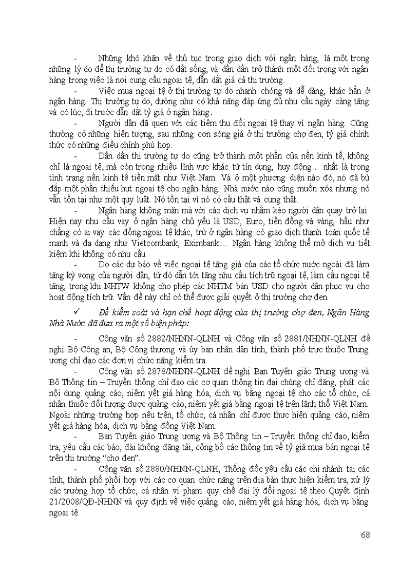 image for page Thực trạng điều hành chính sách tỷ giá và quản lý ngoại hối của việt nam hiện nay 83 trang