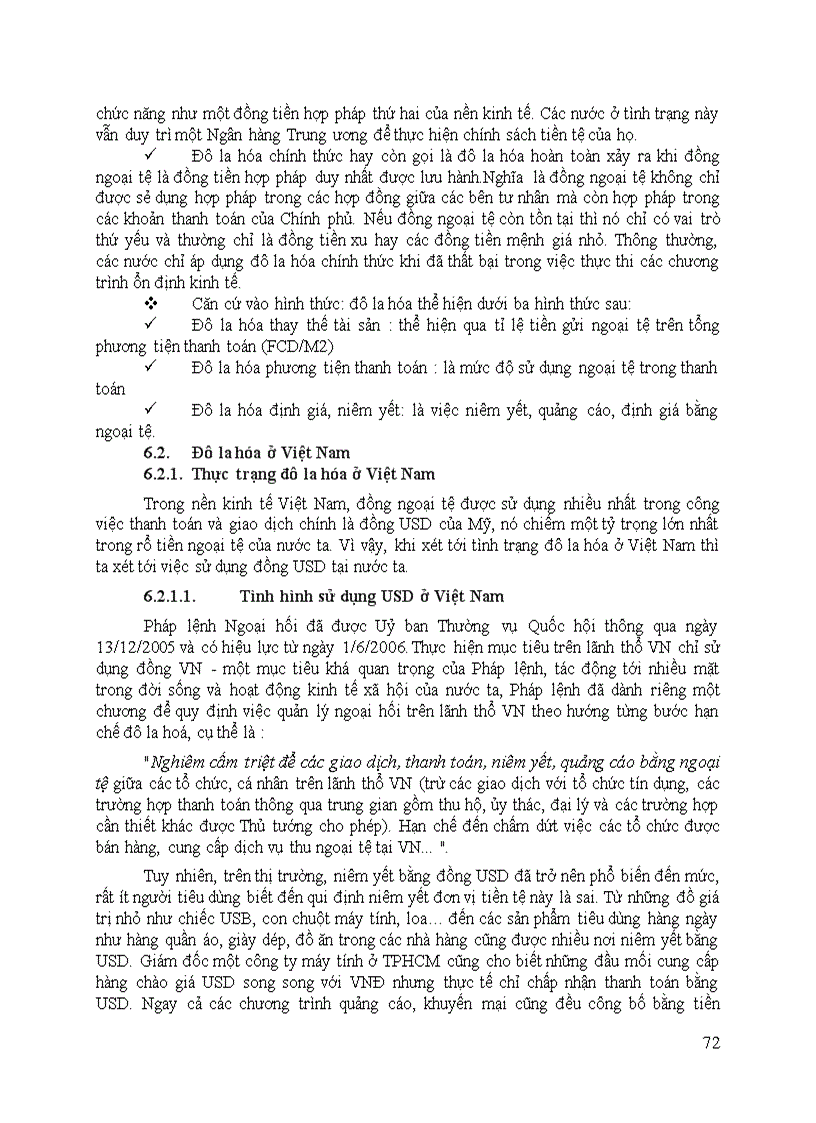 image for page Thực trạng điều hành chính sách tỷ giá và quản lý ngoại hối của việt nam hiện nay 83 trang