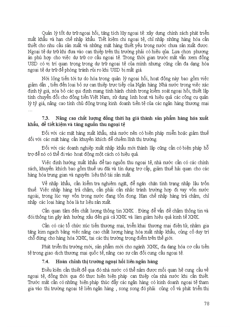 image for page Thực trạng điều hành chính sách tỷ giá và quản lý ngoại hối của việt nam hiện nay 83 trang