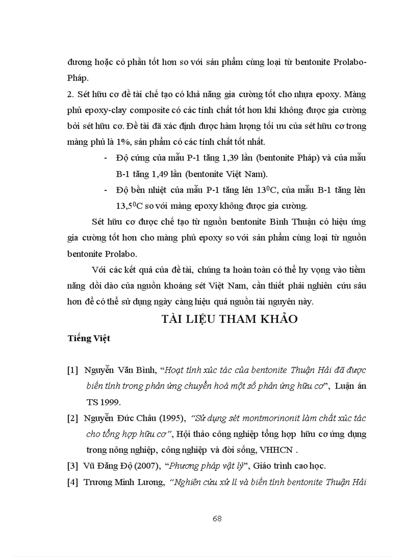 image for page Nghiên cứu ảnh hưởng của sét hữu cơ đến các tính chất của epoxy