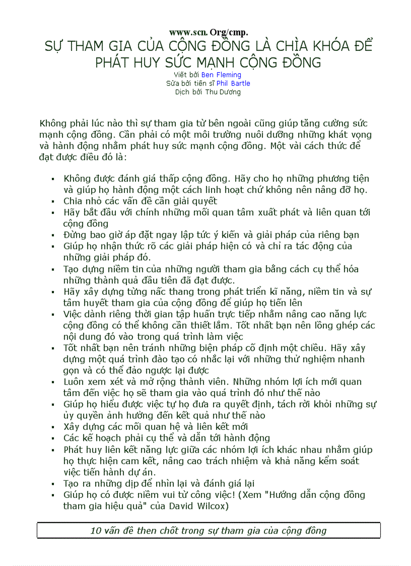 image for page Tập hợp một số bài viết về vấn đề sự tham gia của cộng đồng