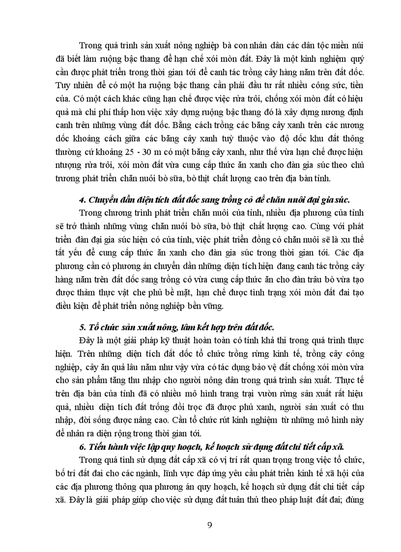 image for page Sử dụng đất đai hợp lý và ngăn chặn tình trạng suy thoái đất tỉnh sơn la