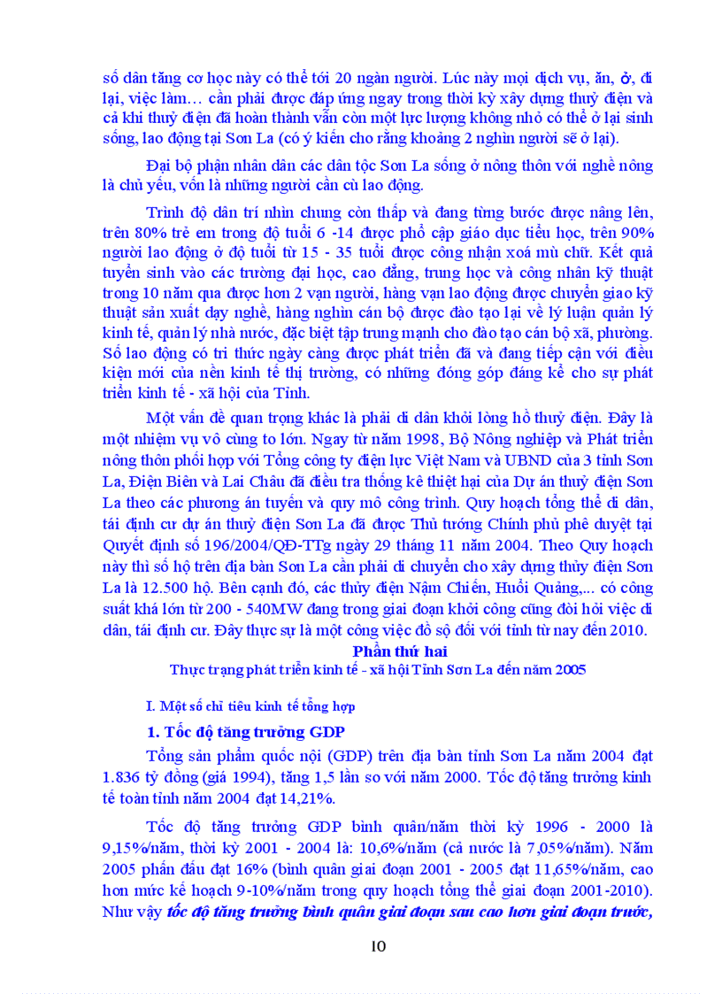 image for page Quy hoạch tổng thể phát triển kinh tế xã hội tỉnh Sơn La thời kỳ 2006 2020