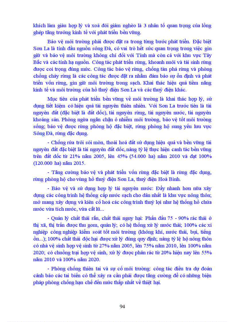 image for page Quy hoạch tổng thể phát triển kinh tế xã hội tỉnh Sơn La thời kỳ 2006 2020