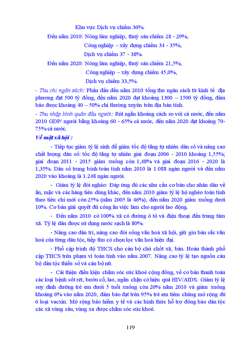 image for page Quy hoạch tổng thể phát triển kinh tế xã hội tỉnh Sơn La thời kỳ 2006 2020