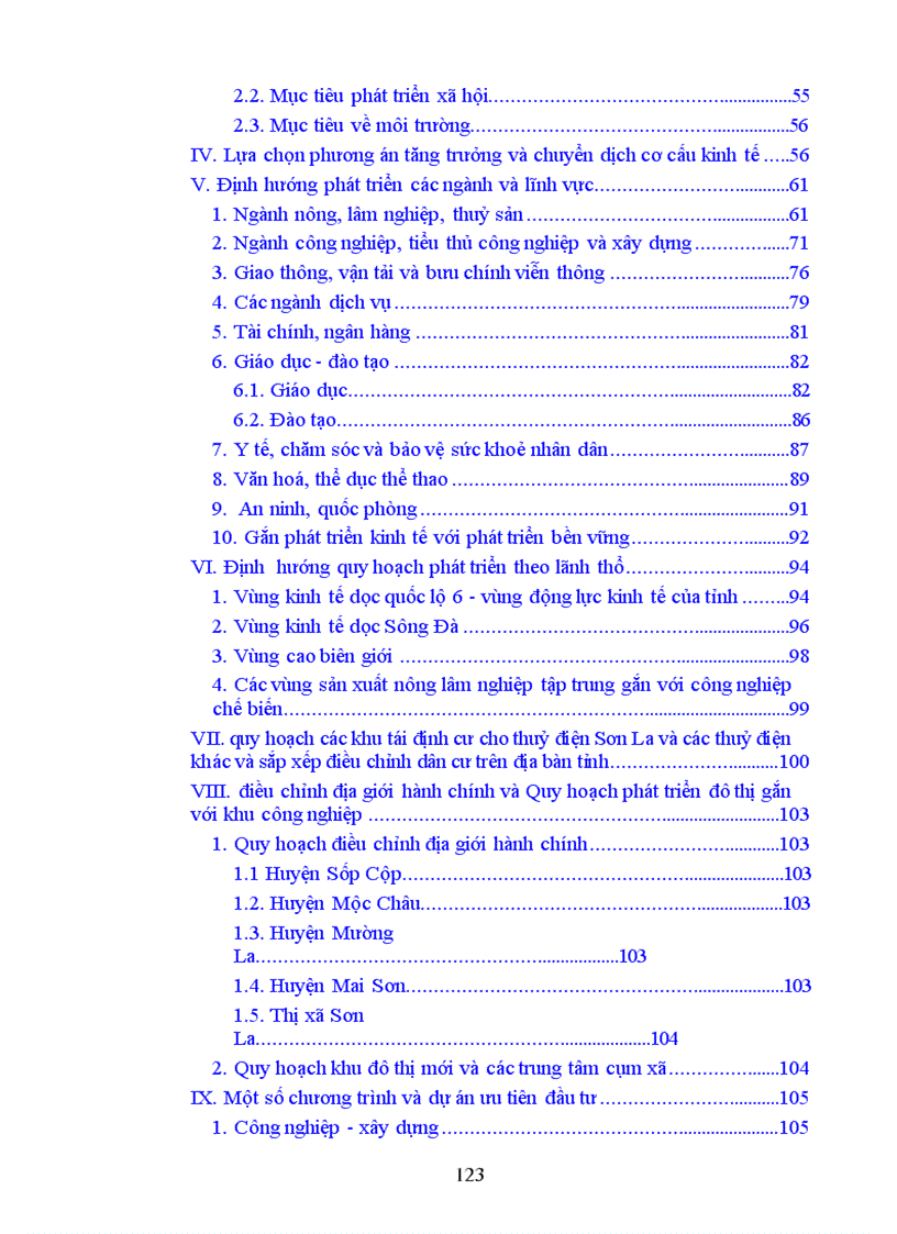 image for page Quy hoạch tổng thể phát triển kinh tế xã hội tỉnh Sơn La thời kỳ 2006 2020