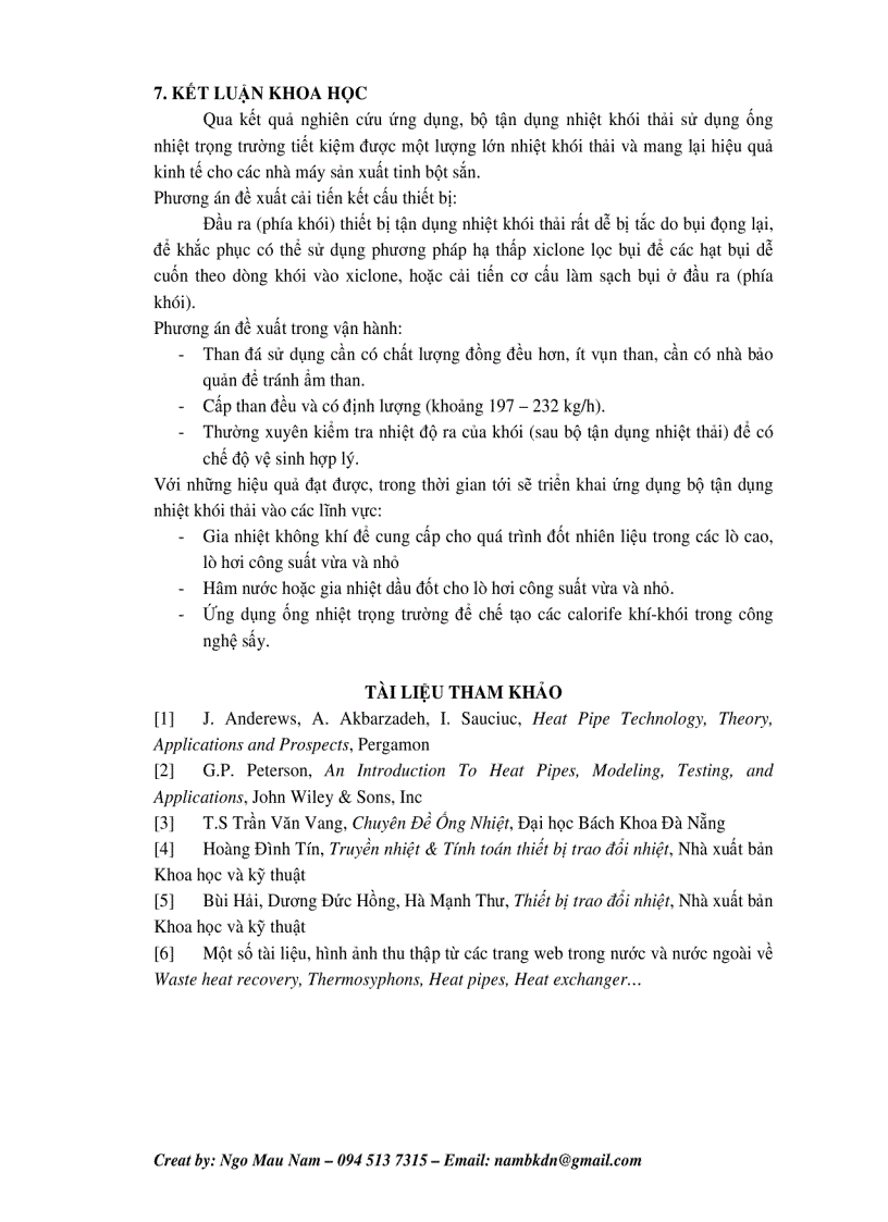 image for page NCKH Tận dụng nhiệt khói thải sử dụng ống nhiệt trọng trường trong các lò dầu truyền nhiệt đốt than đá