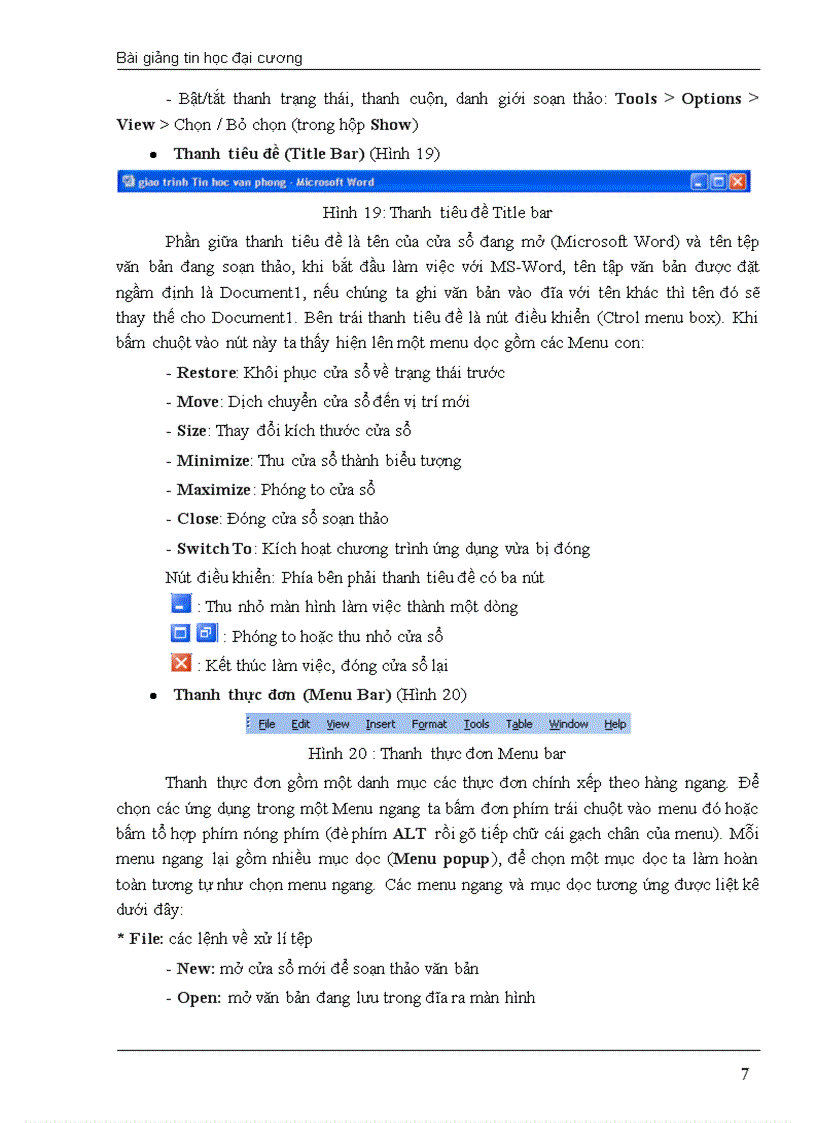 image for page Giáo trình tin học văn phòng