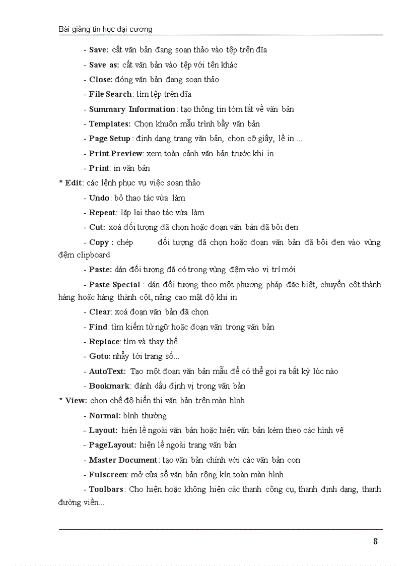 image for page Giáo trình tin học văn phòng