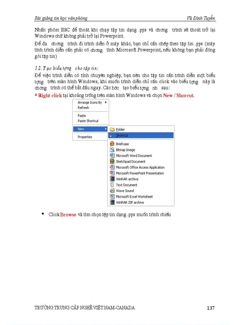 image for page Giáo trình tin học văn phòng