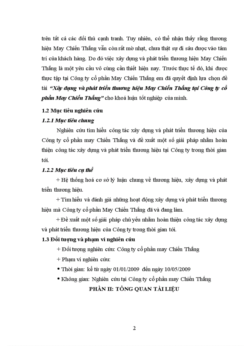 image for page Xây dựng và phát triển thương hiệu May Chiến Thắng tại Công ty cổ phần May Chiến Thắng