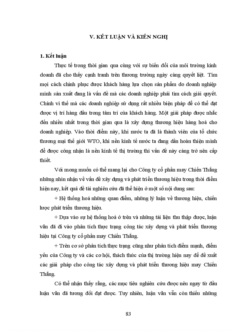 image for page Xây dựng và phát triển thương hiệu May Chiến Thắng tại Công ty cổ phần May Chiến Thắng