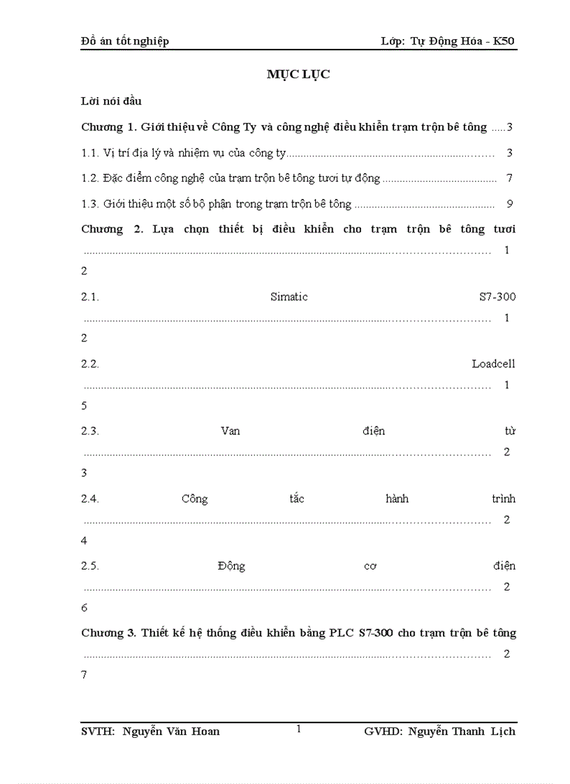image for page Ứng dụng PLC S7 300 để điều khiển trạm trộn bê tông tươi tự động