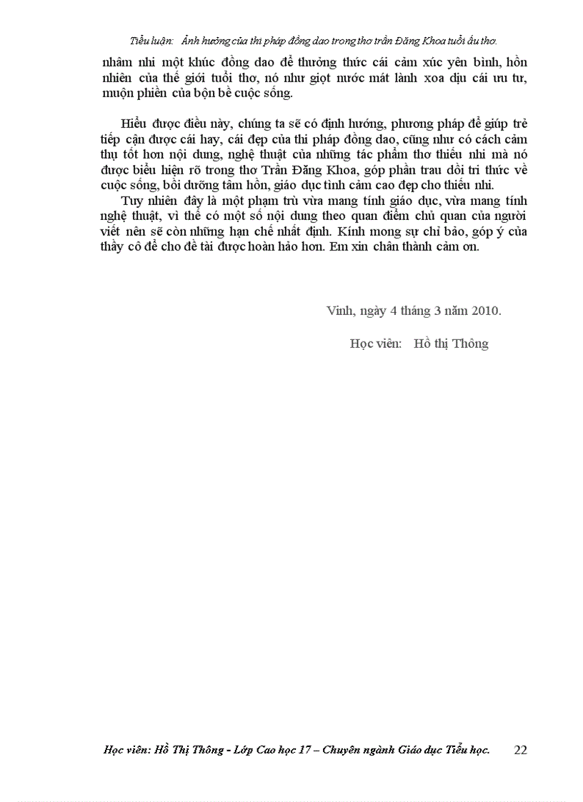 image for page Ảnh hưởng của các yếu tố thi pháp đồng dao đối với thơ trần đăng khoa tuổi ấu thơ