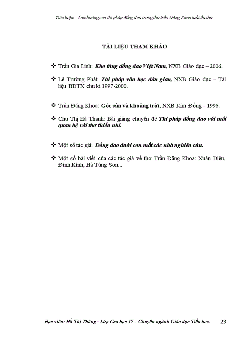 image for page Ảnh hưởng của các yếu tố thi pháp đồng dao đối với thơ trần đăng khoa tuổi ấu thơ