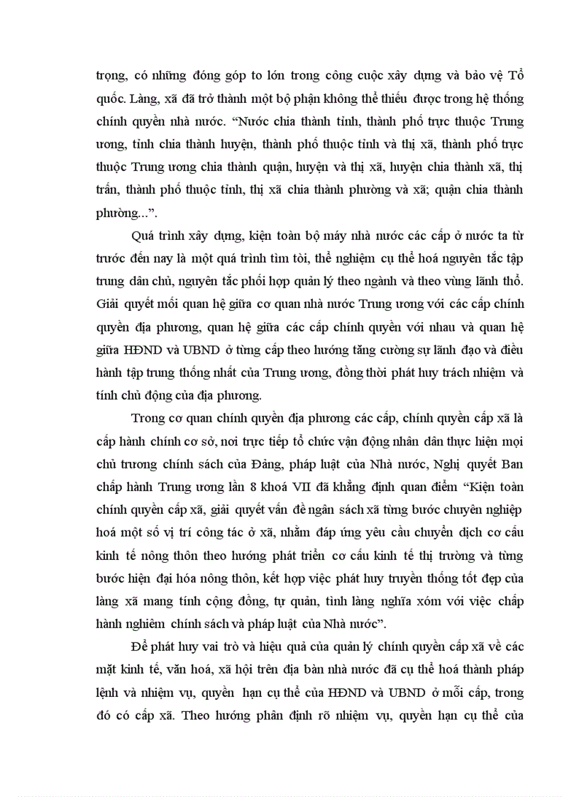 image for page Bài thu hoạch Xây dựng kiện toàn bộ máy chính quyền cấp xã