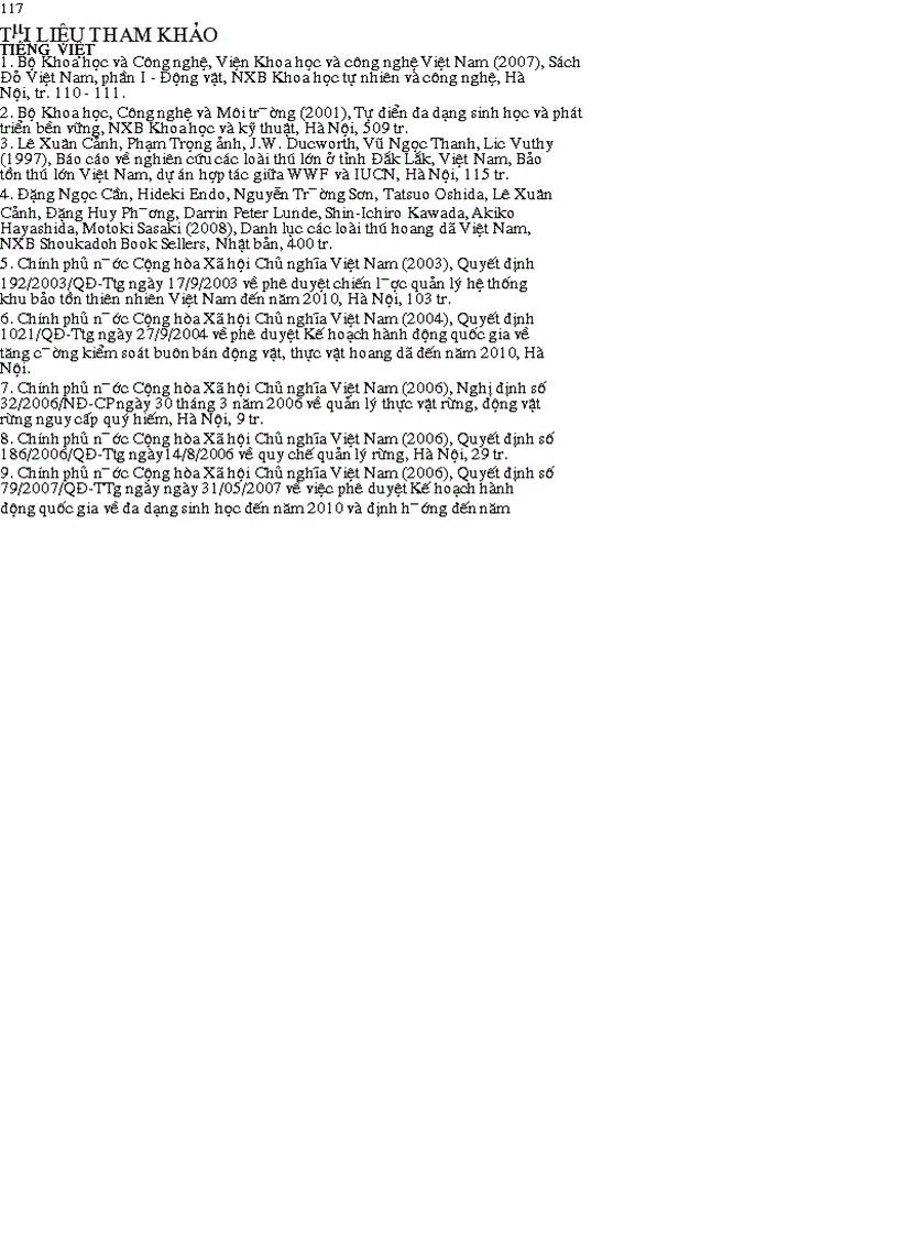 image for page LUẬN ÁN TIẾN SỸ Nghiên cứu đặc điểm phân bố theo sinh cảnh và mối quan hệ sinh thái của quần thể bò tót ở vườn quốc gia Cát Tiên