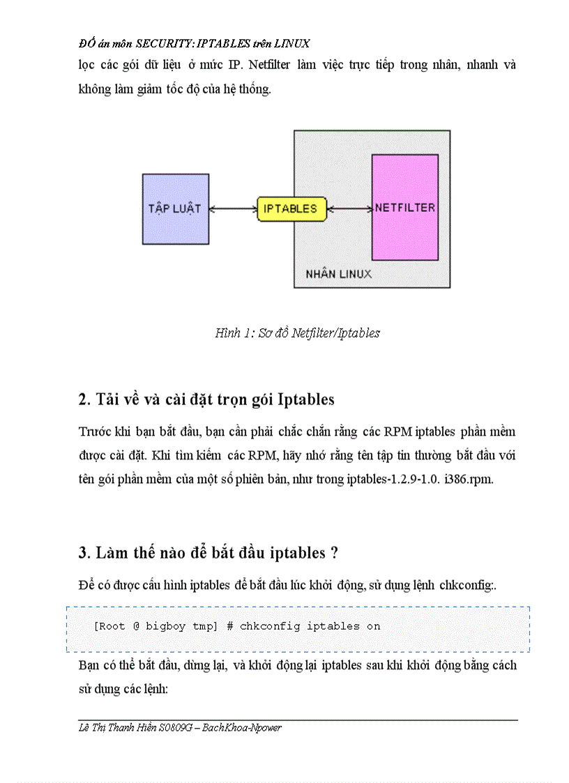 IPTABLES trên LINUX