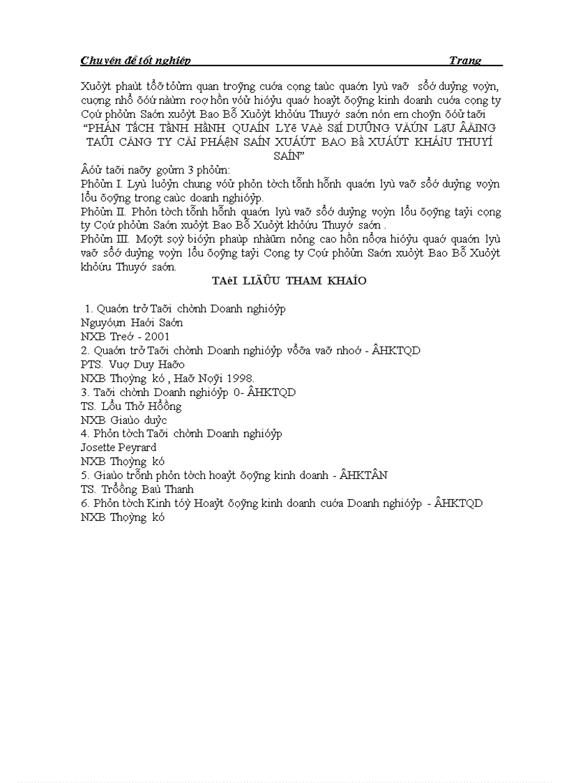 image for page Một số biện pháp nhằm năng cao hơn nữa hiệu quả quản lý và sử dụng vốn lưu động tại Công ty cổ phần sản xuất bao bì xuất khẩu thủy sả