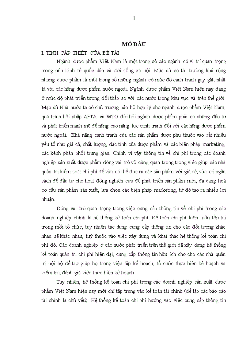 image for page Xây dựng mô hình kế toán quản trị chi phí trong các doanh nghiệp sản xuất dược phẩm việt nam LUẬN ÁN TIẾN SỸ