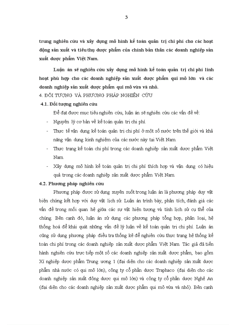 image for page Xây dựng mô hình kế toán quản trị chi phí trong các doanh nghiệp sản xuất dược phẩm việt nam LUẬN ÁN TIẾN SỸ