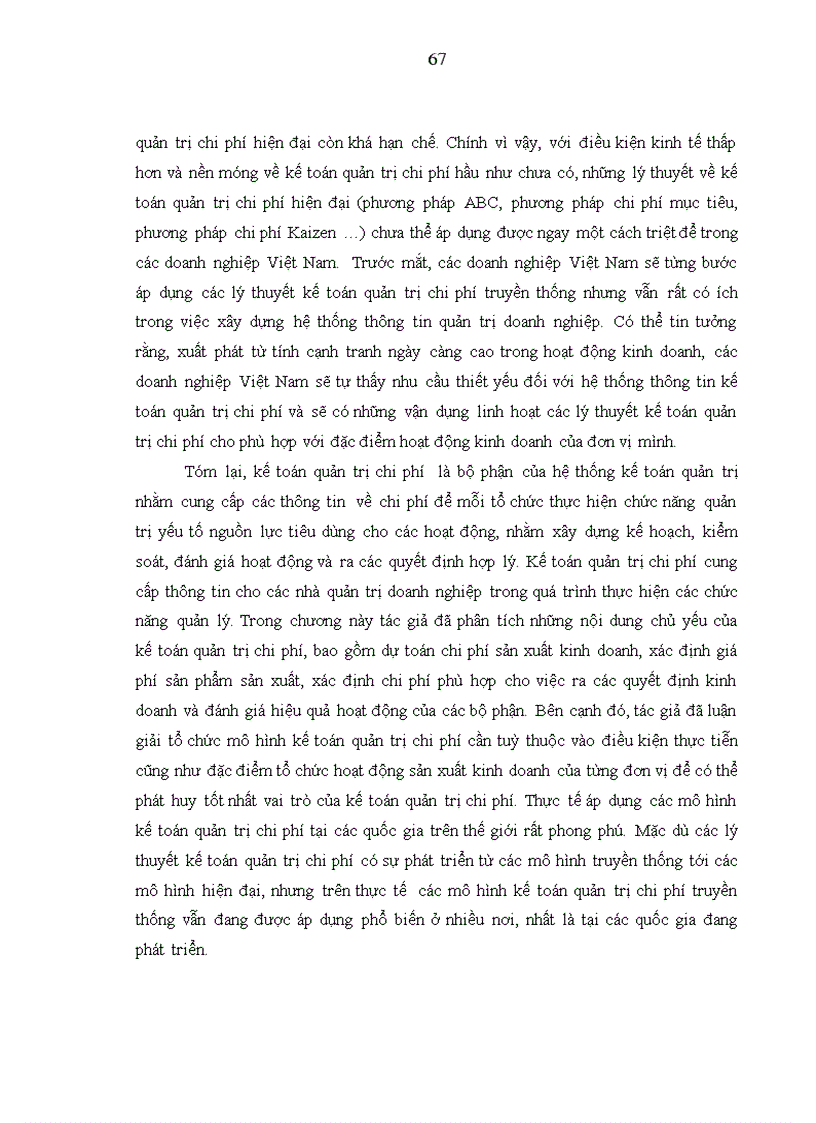 image for page Xây dựng mô hình kế toán quản trị chi phí trong các doanh nghiệp sản xuất dược phẩm việt nam LUẬN ÁN TIẾN SỸ