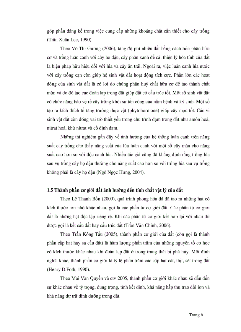 image for page Ảnh hưởng của luân canh và phân hữu cơ đế tính bền cấu trúc mức độ đóng váng và xác định ẩm độ thích hợp để làm đất của đất phù sa tại Cai Lậy Tiền Giang
