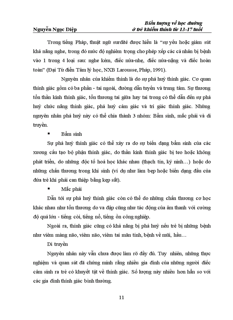 image for page Biểu tượng về học đường ở trẻ khiếm thính từ 13 17 tuổi một số vấn đề lý luận